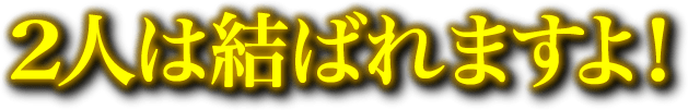 2人は結ばれますよ!